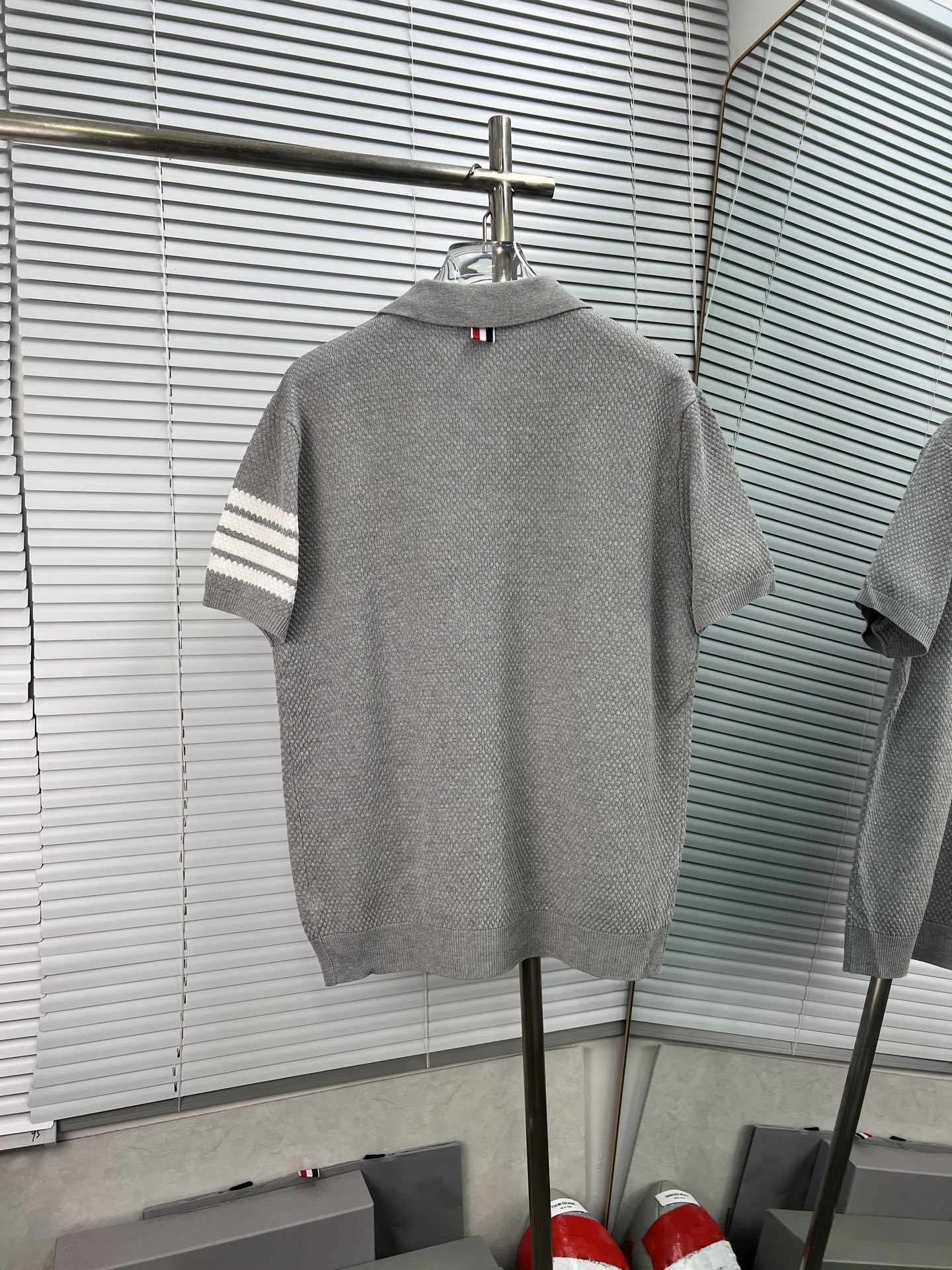 Thom Browne Cotton Polo Shirt | Neutral Palette Edition