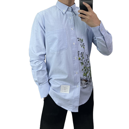 Thom Browne Embroidered Oxford Shirt