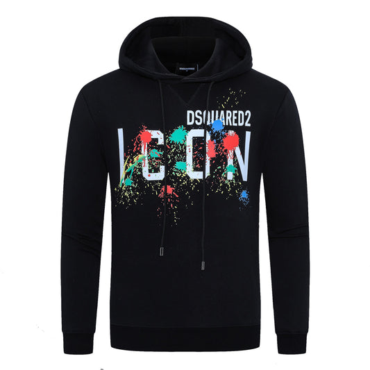 Dsquared2 Colorful Paint ICON Hoodie — Premium Cotton Streetwear