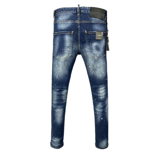 Dsquared2 Men's Slim Fit Logo Jeans — Signature Dark Wash