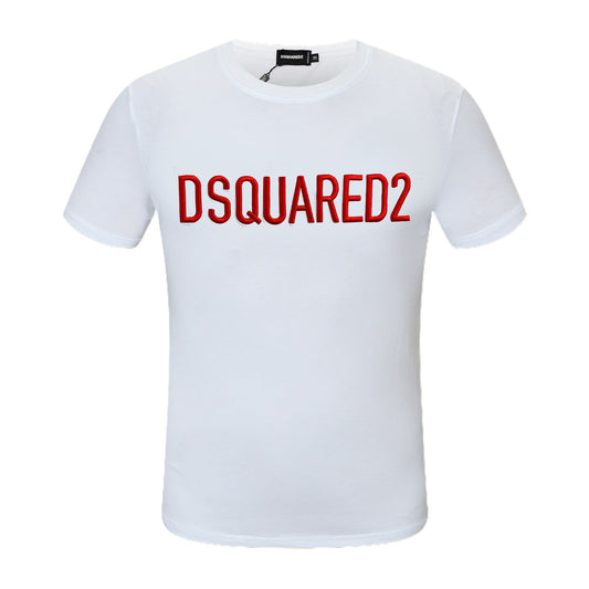 Dsquared2 Embroidery Logo Cotton T-Shirt – 100% Cotton Unisex Tee | Black & White