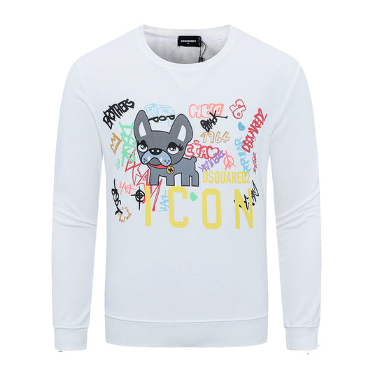 Dsquared2 Graffiti Dog Cotton Sweatshirt — The Only One in the Pack.