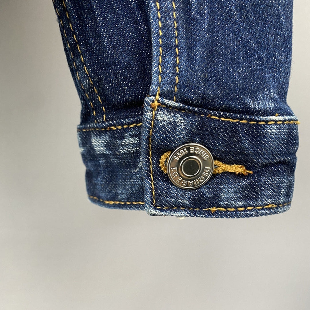 Dsquared2 All-Over Spots Slim Denim Jacket — Premium IV.