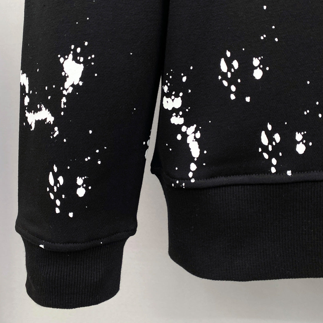 Dsquared2 Paint Logo Cotton Sweatshirt — Street Art Meets Italian Craft