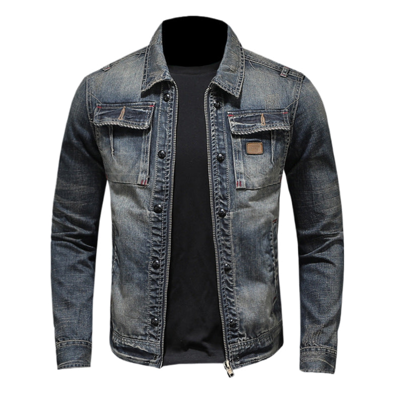 Dsquared2 All-Over Spots Slim Denim Jacket II — The Insider's Rock Denim.