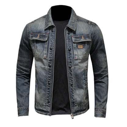 Dsquared2 All-Over Spots Slim Denim Jacket II — The Insider's Rock Denim.