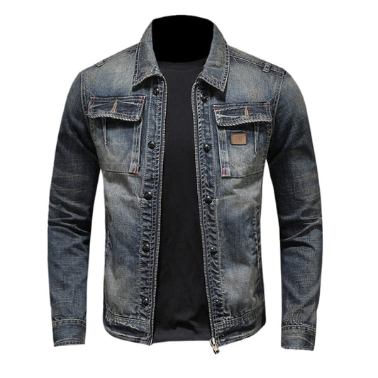 Dsquared2 All-Over Spots Slim Denim Jacket II — The Insider's Rock Denim.