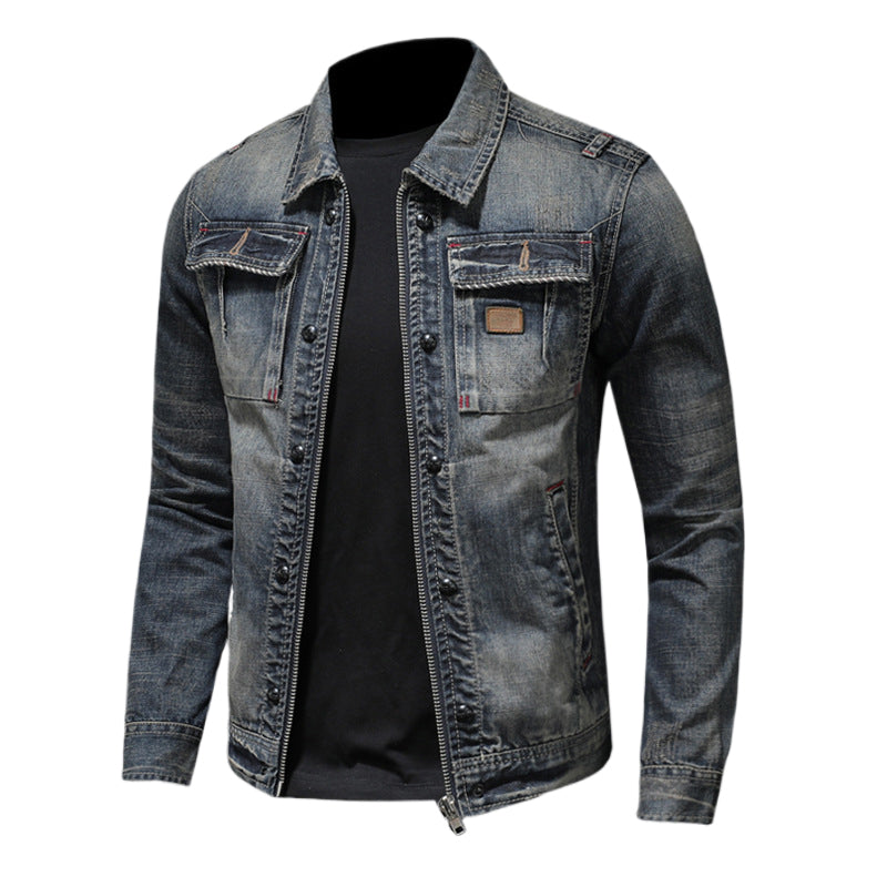 Dsquared2 All-Over Spots Slim Denim Jacket II — The Insider's Rock Denim.