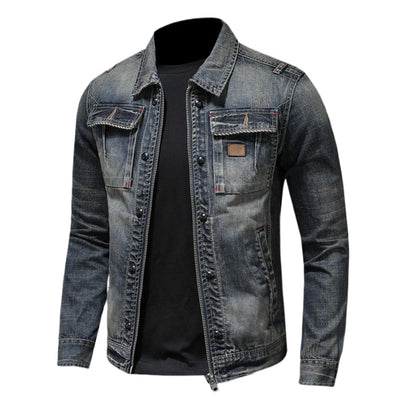 Dsquared2 All-Over Spots Slim Denim Jacket II — The Insider's Rock Denim.