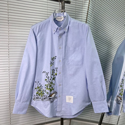 Thom Browne Embroidered Oxford Shirt