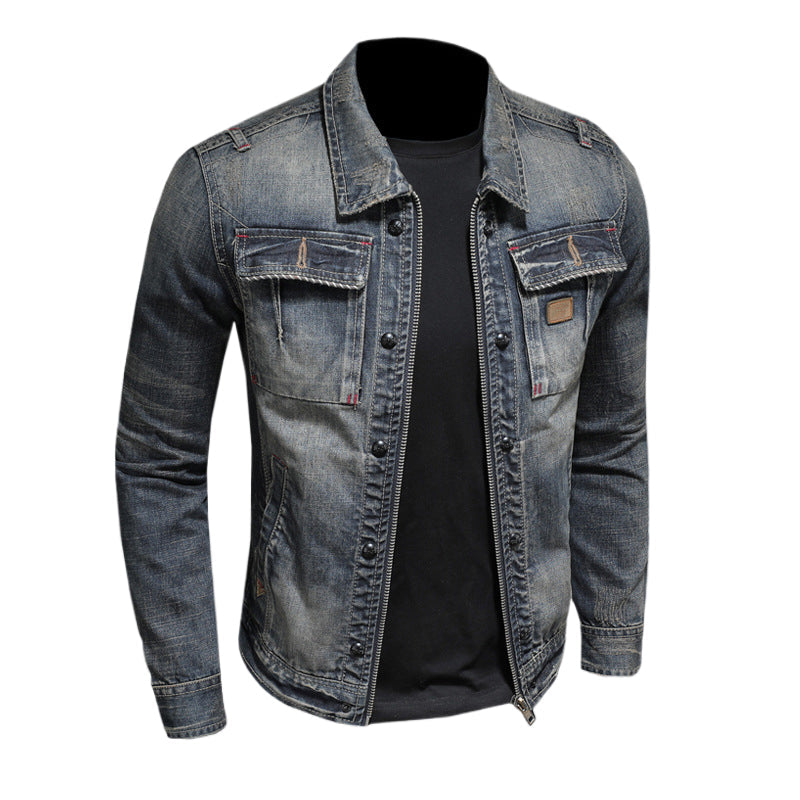 Dsquared2 All-Over Spots Slim Denim Jacket II — The Insider's Rock Denim.