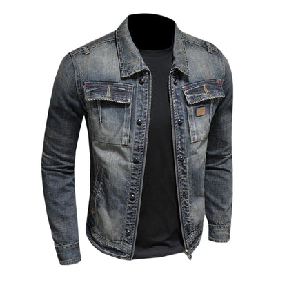 Dsquared2 All-Over Spots Slim Denim Jacket II — The Insider's Rock Denim.