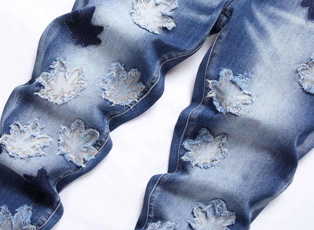 DSQ2 Jeans Ripped Maple Leaf