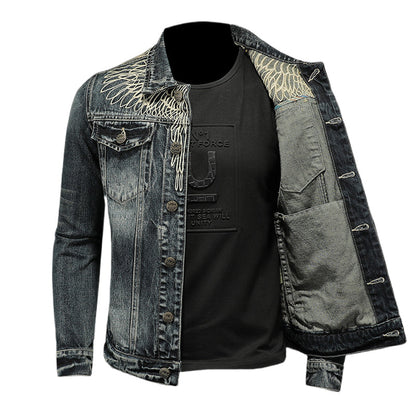 Dsquared2 All-Over Spots Slim Denim Jacket — Rock Denim, Redefined.