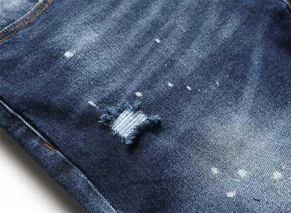 Dsquared2 Men's Slim Fit Ripped Jeans — Essential Dark Wash