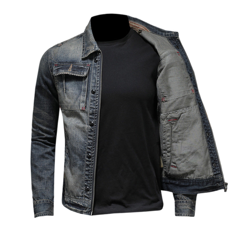 Dsquared2 All-Over Spots Slim Denim Jacket II — The Insider's Rock Denim.