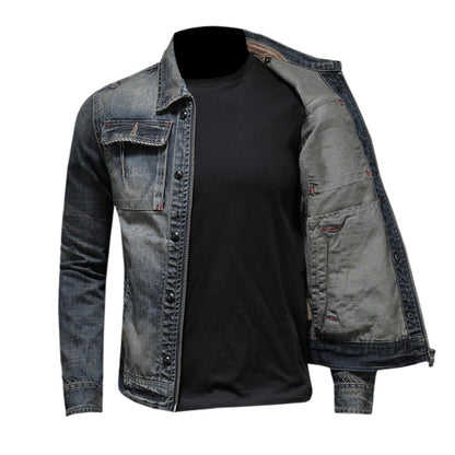 Dsquared2 All-Over Spots Slim Denim Jacket II — The Insider's Rock Denim.