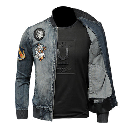 Dsquared2 All-Over Spots Slim Denim Jacket III — Rock Denim, Complete.
