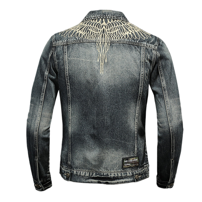 Dsquared2 All-Over Spots Slim Denim Jacket — Rock Denim, Redefined.