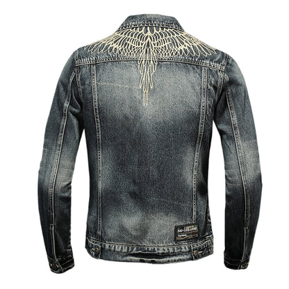 Dsquared2 All-Over Spots Slim Denim Jacket — Rock Denim, Redefined.