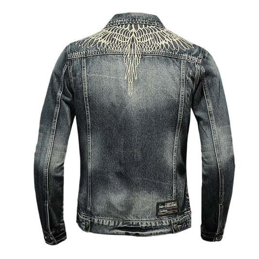Dsquared2 All-Over Spots Slim Denim Jacket — Rock Denim, Redefined.