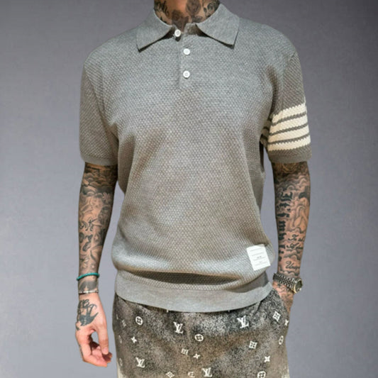 Thom Browne Cotton Polo Shirt | Neutral Palette Edition