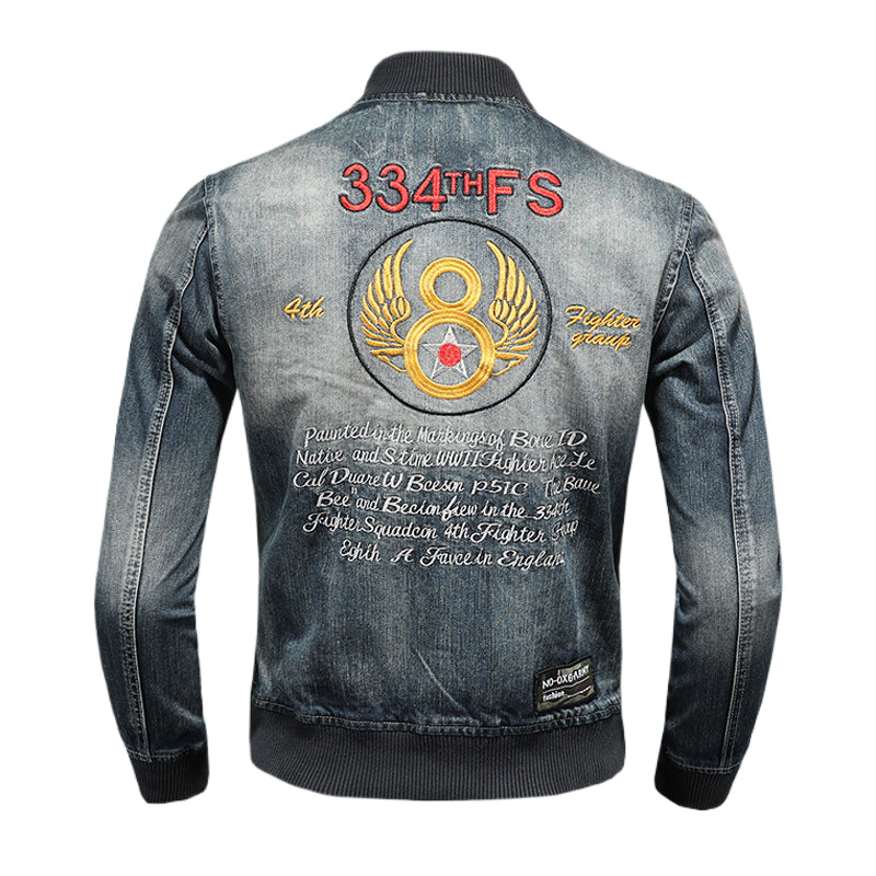 Dsquared2 All-Over Spots Slim Denim Jacket III — Rock Denim, Complete.