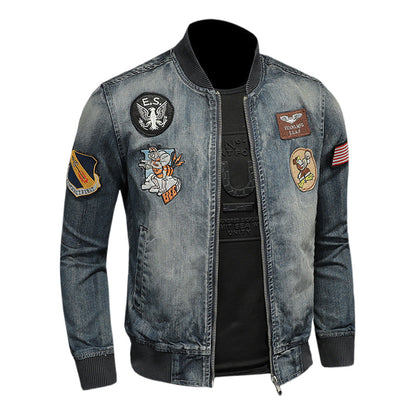 Dsquared2 All-Over Spots Slim Denim Jacket III — Rock Denim, Complete.