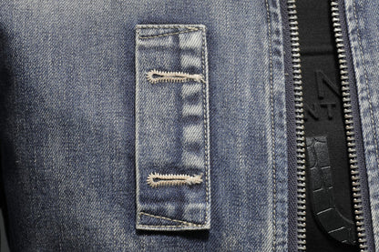 Dsquared2 All-Over Spots Slim Denim Jacket IV — Rock Denim, Every Day.