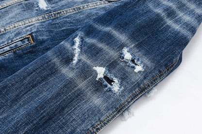 Dsquared2 All-Over Spots Slim Denim Jacket — The Original.