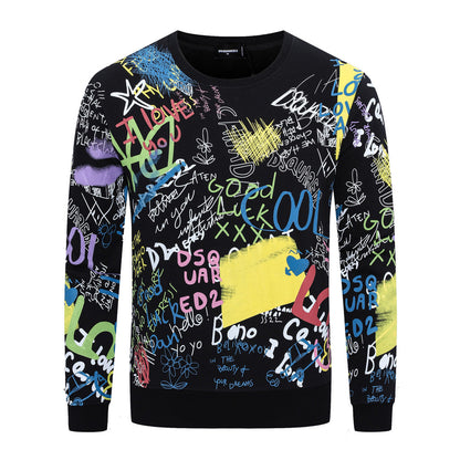 Dsquared2 Graffiti Cotton Sweatshirt — Pure Street Art, Italian Precision