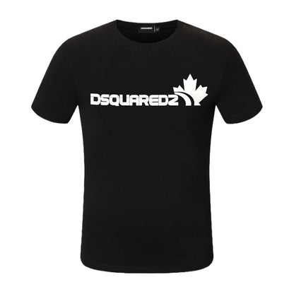 Dsquared2 Maple Leaf Logo Cotton T-Shirt – 100% Cotton Unisex Tee | Black & White