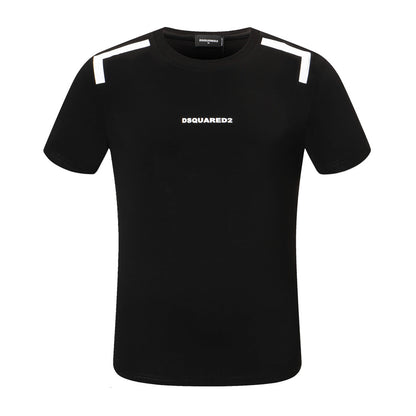 Dsquared2 Shoulder Strap Cotton T-Shirt – 100% Cotton Unisex Tee | Black & White
