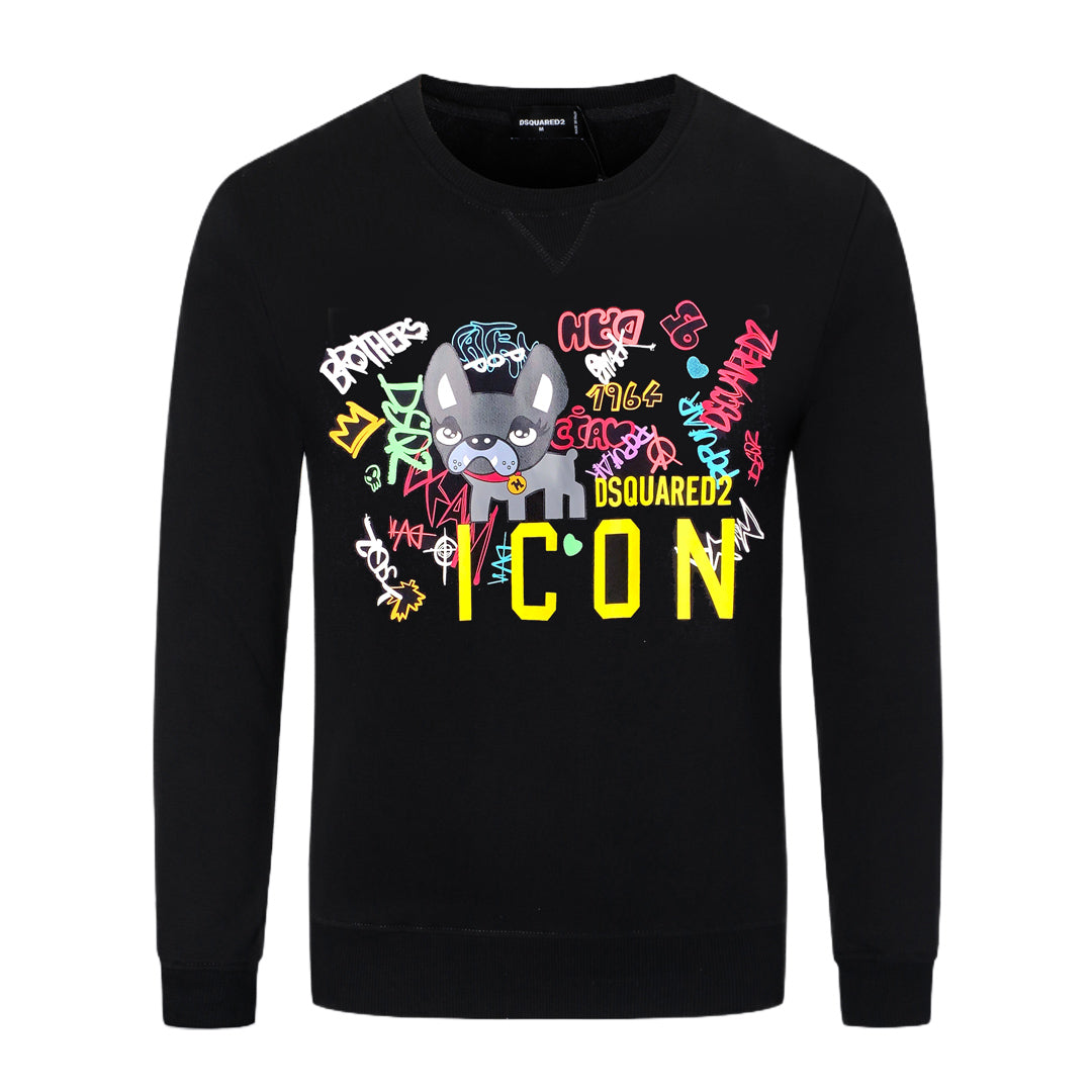 Dsquared2 Graffiti Dog Cotton Sweatshirt — The Only One in the Pack.