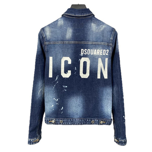 Dsquared2 All-Over Spots Slim Denim Jacket — Premium IV.