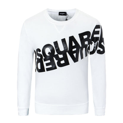 Dsquared2 Diagonal Logo Cotton Sweatshirt — Off-Axis. On Point.