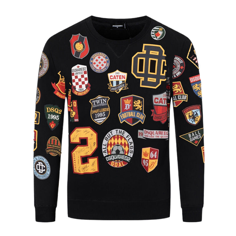 Dsquared2 Stamp Cotton Sweatshirt — Archive Aesthetic, Luxury Craft