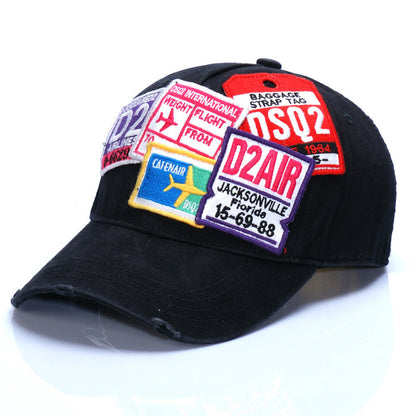 Dsquared2 Stamp Baseball Cap – Adjustable Unisex Hat | Black & Green