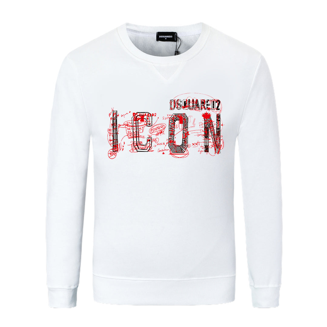 Dsquared2 Graffiti ICON Cotton Sweatshirt — The ICON, Spray-Painted.