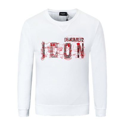 Dsquared2 Graffiti ICON Cotton Sweatshirt — The ICON, Spray-Painted.