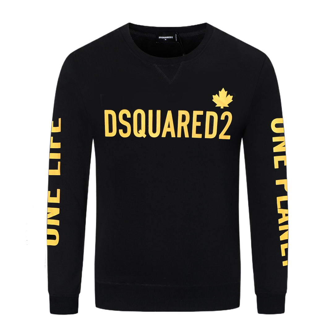 Dsquared2 Maple Leaf Logo Cotton Sweatshirt — Canadian Soul, Italian Craft
