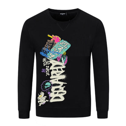 Dsquared2 Graffiti Logo Cotton Sweatshirt — From the Wall to the Runway