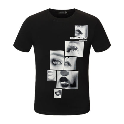 Dsquared2 Photo Poster Cotton T-Shirt – 100% Cotton Unisex Tee | Black & White
