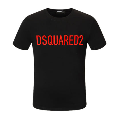 Dsquared2 Embroidery Logo Cotton T-Shirt – 100% Cotton Unisex Tee | Black & White