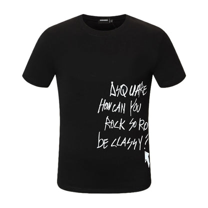 Dsquared2 Graffiti Black/White Cotton T-shirt