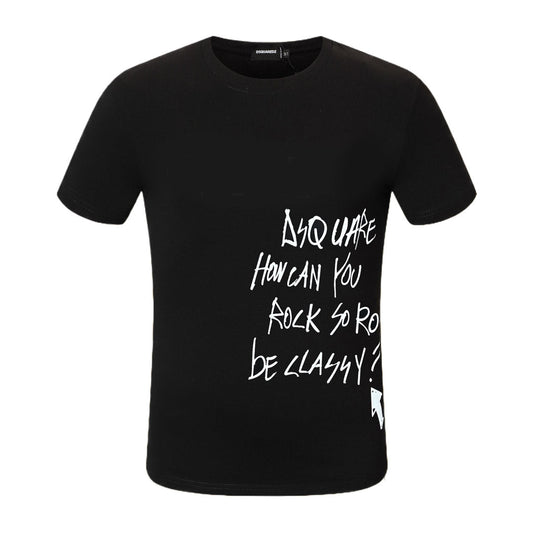 Dsquared2 Graffiti Black/White Cotton T-shirt