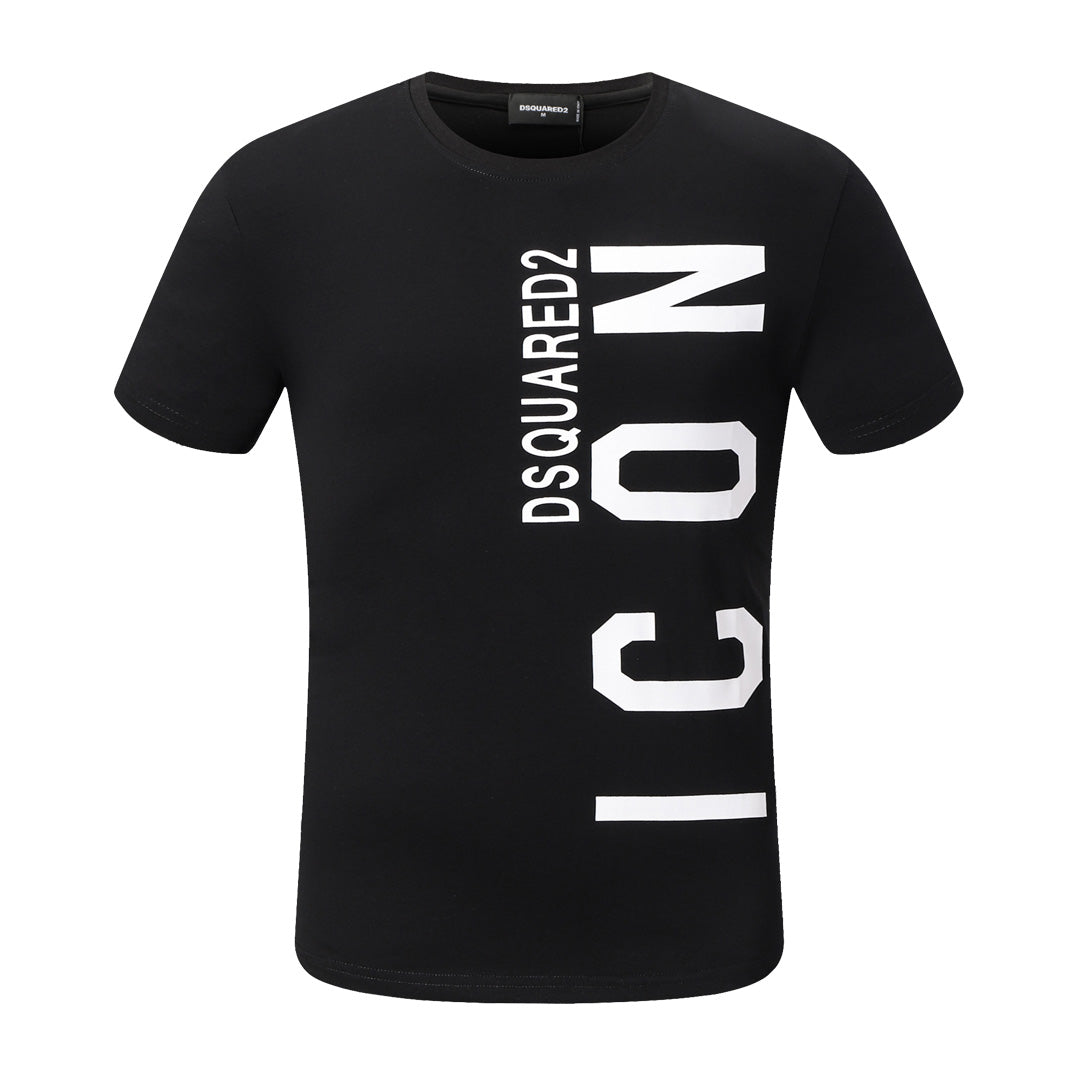 Dsquared2 ICON Logo Cotton T-Shirt – 100% Cotton Unisex Tee | Black & White
