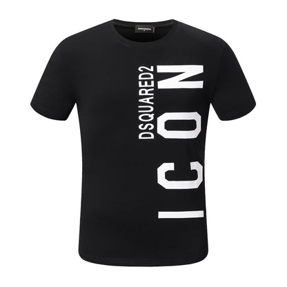 Dsquared2 ICON Logo Cotton T-Shirt – 100% Cotton Unisex Tee | Black & White