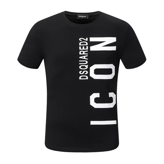 Dsquared2 ICON Logo Cotton T-Shirt – 100% Cotton Unisex Tee | Black & White