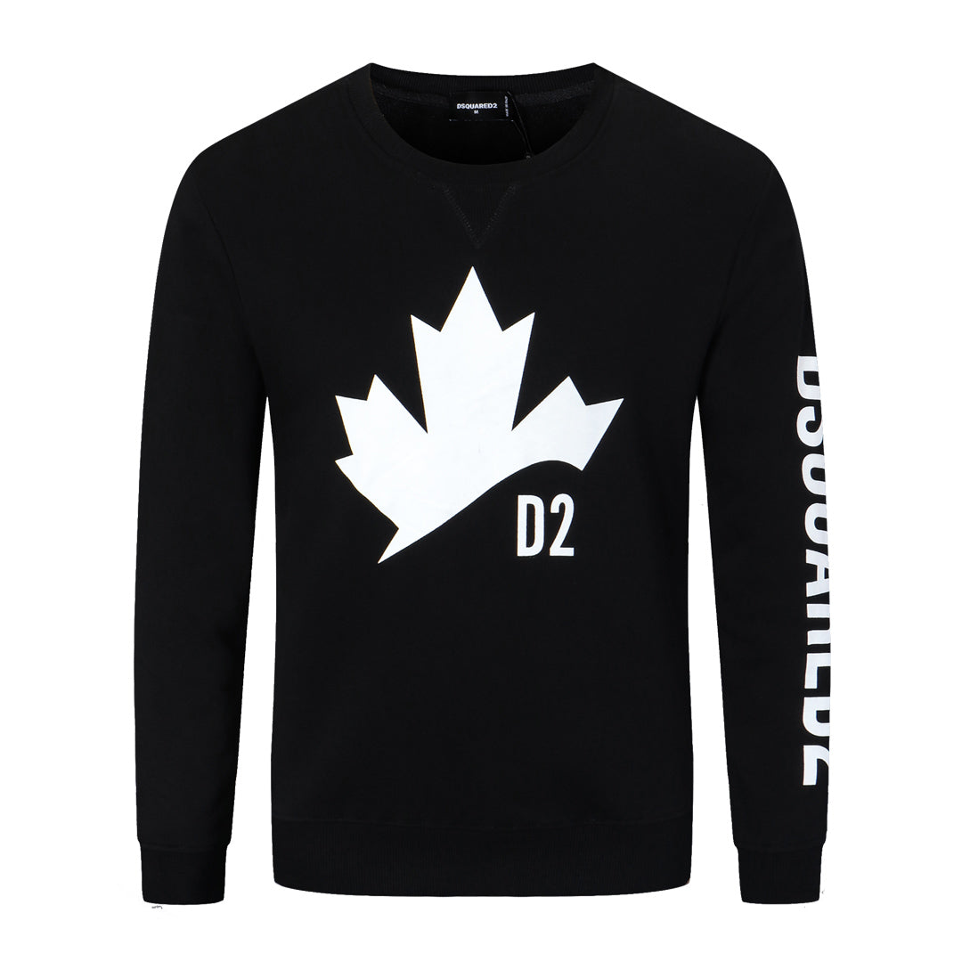Dsquared2 Maple Leaf D2 Cotton Sweatshirt — Canadian Roots. Italian Luxury.